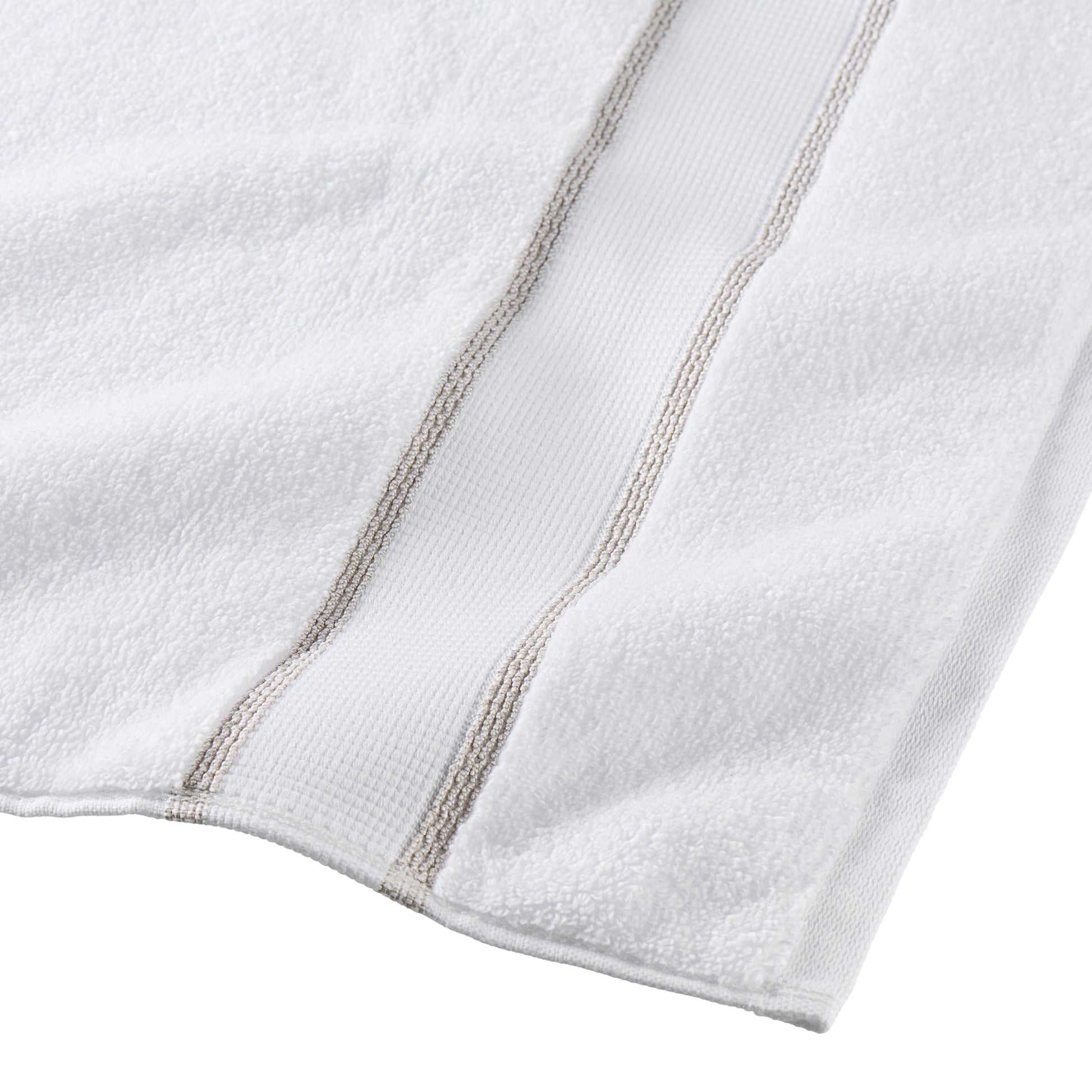 6-Piece Egyptian Cotton Striped Bath Coordinate Towel Set, Birchwood
